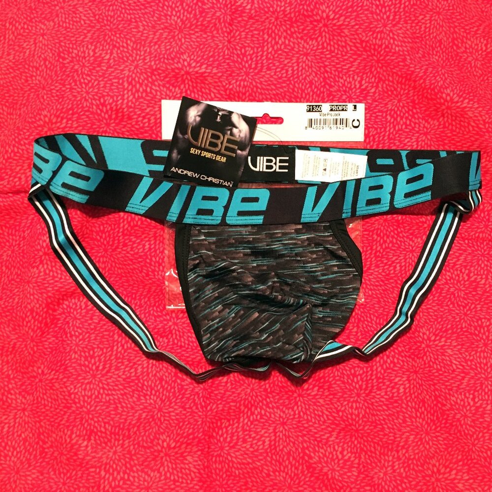 Andrew Christian Vibe Pro Jock Size LARGE 🆕🩲🌟